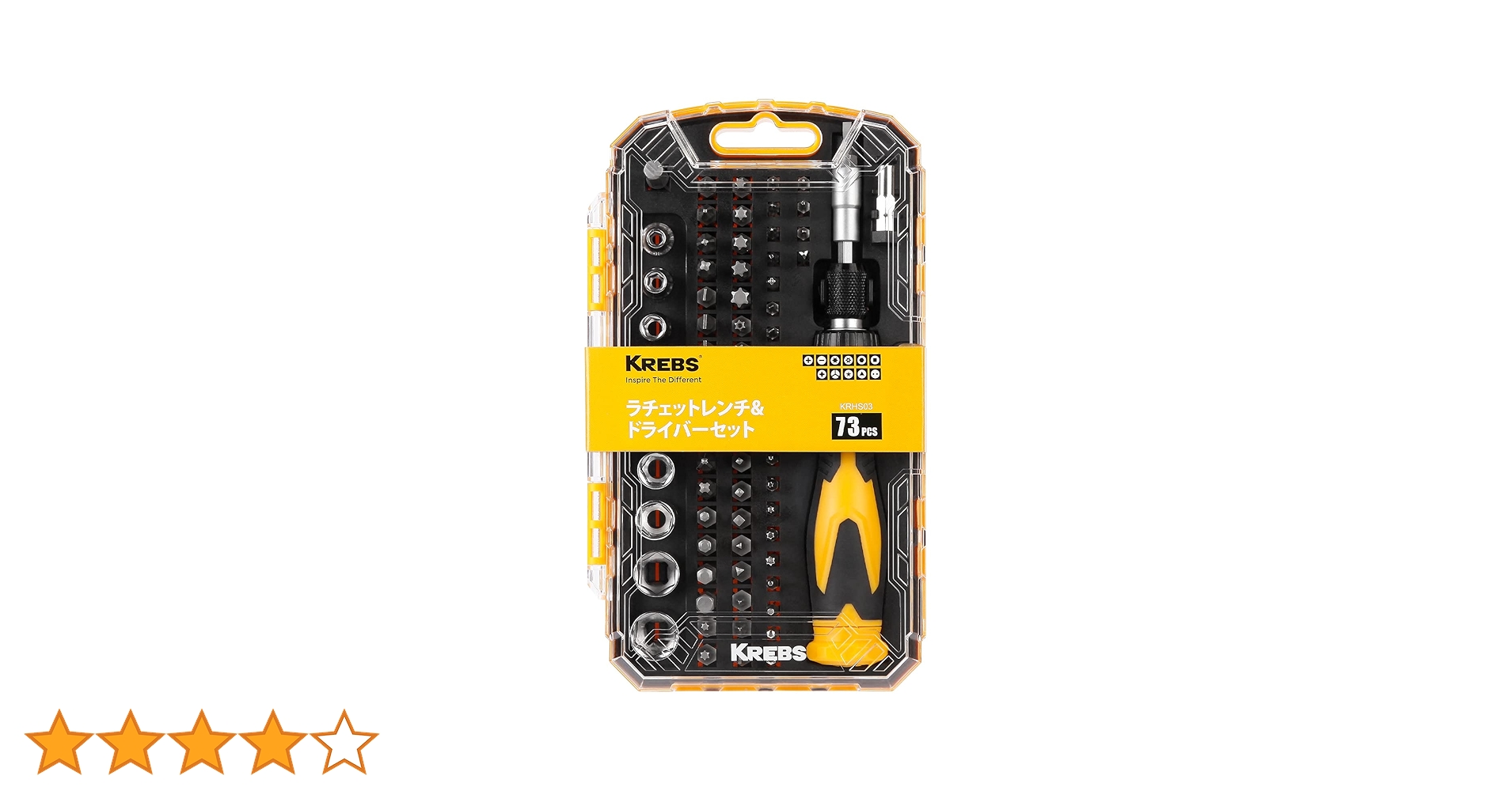 Amazon | KREBS(クレブス) 73点精密ドライバーセット ラチェットレンチ